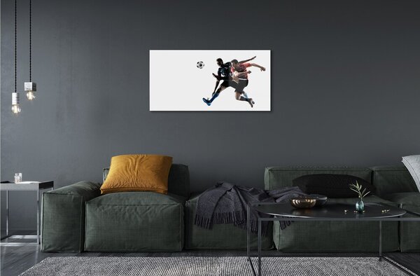 Quadro di vetro Palla maschile 100x50 cm 2 appendini
