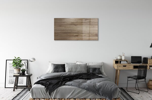 Quadro in vetro Anelli di legno nodi 100x50 cm 2 appendini