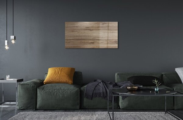 Quadro in vetro Anelli di legno nodi 100x50 cm 2 appendini