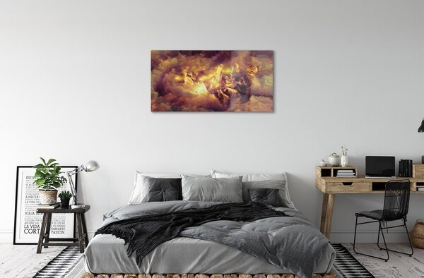 Quadro su vetro Modelli astratti 100x50 cm 2 appendini