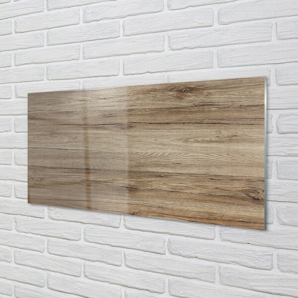 Quadro in vetro Anelli di legno nodi 100x50 cm 2 appendini