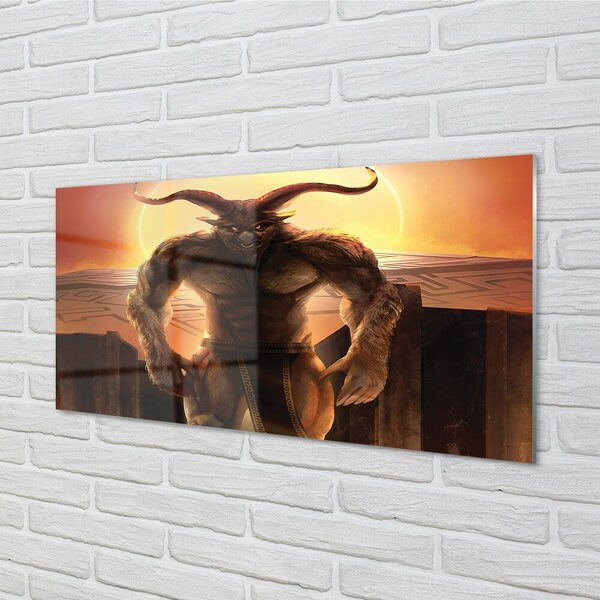 Quadro in vetro Figura del tramonto 100x50 cm 2 appendini