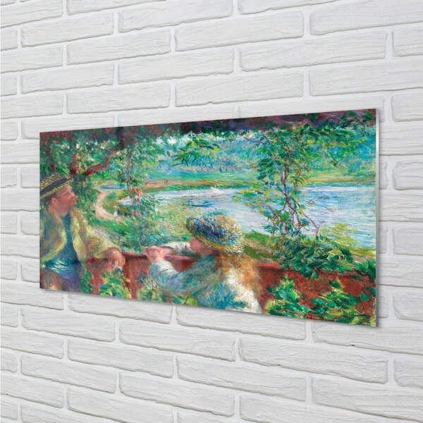 Quadro in vetro In riva al mare - pierre auguste renoir 100x50 cm 2 appendini