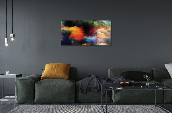 Quadro di vetro Frattali 100x50 cm 2 appendini