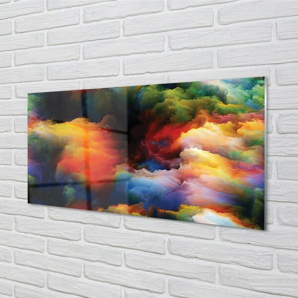Quadro di vetro Frattali 100x50 cm 2 appendini