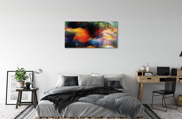 Quadro di vetro Frattali 100x50 cm 2 appendini
