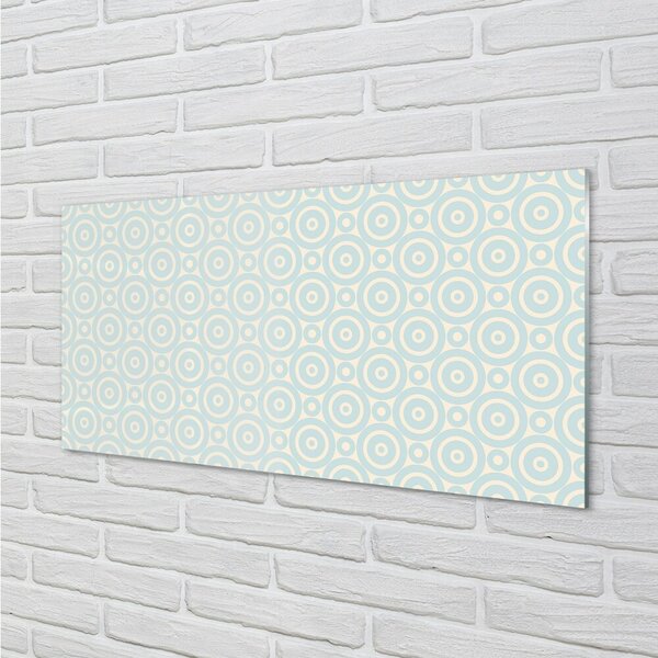 Quadro di vetro Cerchi geometrici 100x50 cm 2 appendini