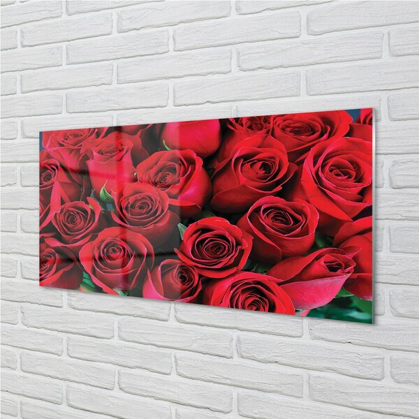 Quadro in vetro Le rose 100x50 cm 2 appendini