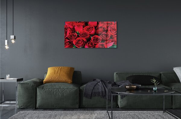 Quadro in vetro Le rose 100x50 cm 2 appendini