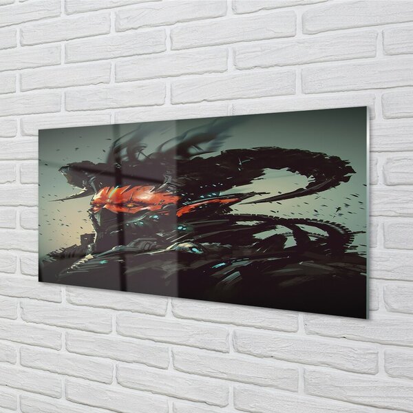 Quadro su vetro Figura oscura e spettrale 100x50 cm 2 appendini
