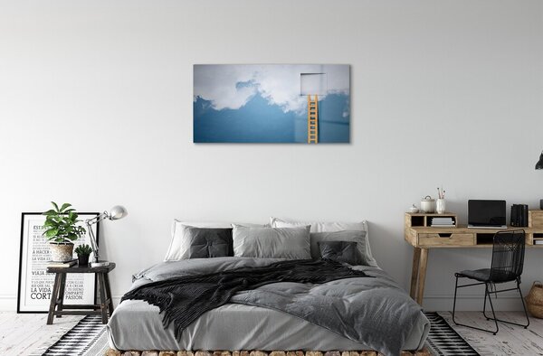 Quadro in vetro Il paradiso delle scale 100x50 cm 2 appendini