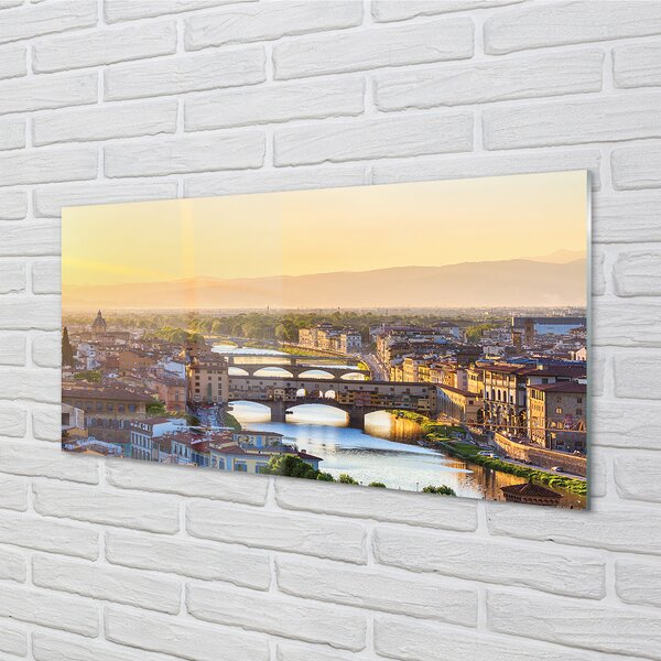 Rivestimento parete cucina Italia Panorama di alba 100x50 cm