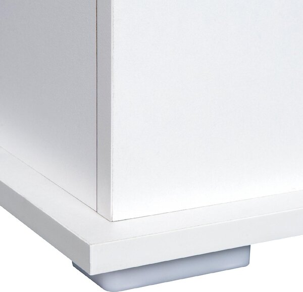 DecHome Cassapanca Panca Contenitore Dimensioni 100x40x40 cm colore Bianco