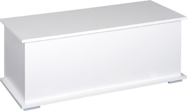 DecHome Cassapanca Panca Contenitore Dimensioni 100x40x40 cm colore Bianco