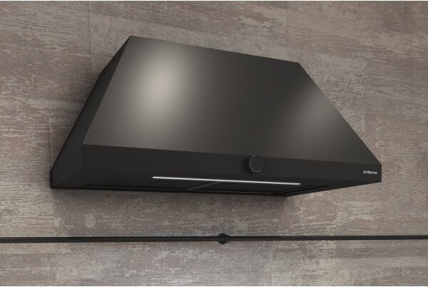 Airforce Cappa Cucina Filtrante a Parete Larghezza 80 cm Profondit 45 cm Classe C colore Nero - CCICO8504 Iconic BL/F/80