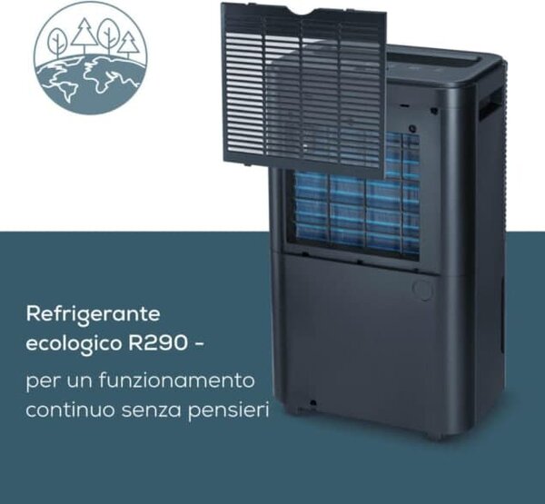 Beurer Deumidificatore Portatile per la casa muffa 20 Litri in 24 Ore Tanica 4 Litri con Timer colore Nero - LE 250