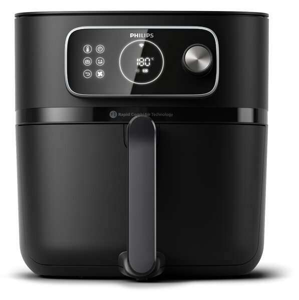 Philips Friggitrice ad Aria Capacit 8.3 Litri Potenza 2200 Watt con Rapid CombiAir e Wifi colore Nero - HD9876/90 7000 Series