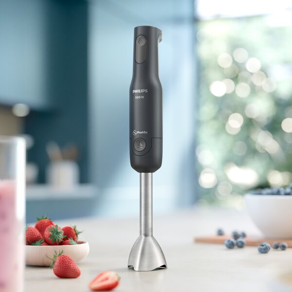 Philips Frullatore ad Immersione Minipimer Potenza 500W 2 Velocit con Lama in Acciaio serie 1000 - HR2522/00