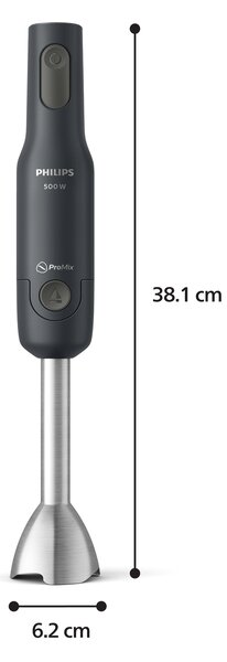 Philips Frullatore ad Immersione Minipimer Potenza 500W 2 Velocit con Lama in Acciaio serie 1000 - HR2522/00