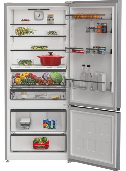 Whirlpool Frigorifero Combinato Capacit 551 Litri Classe energetica D Raffreddamento No Frost colore Acciaio Inox - WHK2 6553 X5E