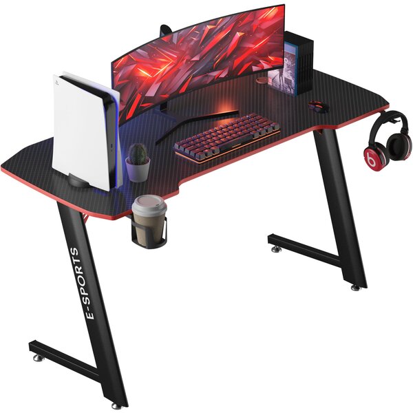 Avalo Gaming Bureau - 100x60x75 CM - Game Desk - Scrivania - Nero