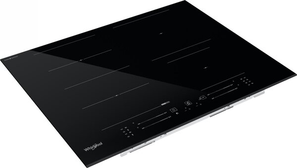 Whirlpool Piano Cottura a Induzione 4 Fuochi da Incasso Larghezza 65 cm in Vetroceramica colore Nero - WF S4665 CPBF