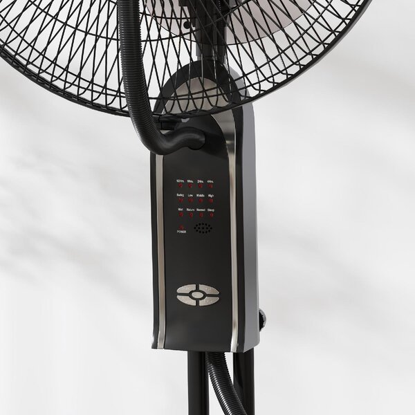 DecHome Ventilatore Nebulizzatore Regolabile 3 Velocit e 3 Modalit Oscillazione a 75 Telecomando colore Nero - R528BK