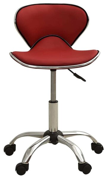 Sedia da Ufficio Rosso Vino in Pelle finta