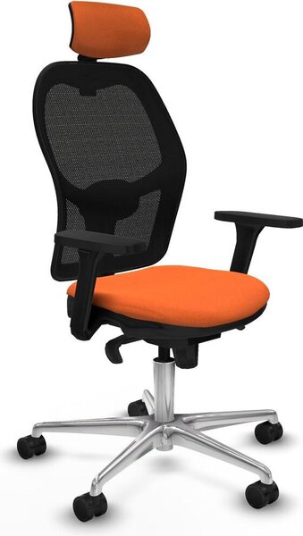 Sedia da ufficio con poggiatesta Jorquera Piqueras y Crespo 3D086N2 Arancione
