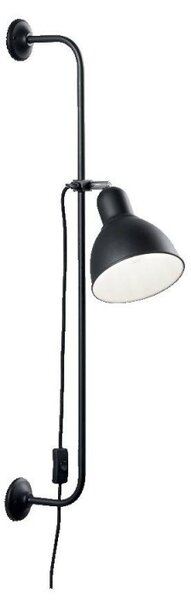 Ideal Lux Shower AP1 lampada da parete classica in metallo verniciato opaco E27 60W