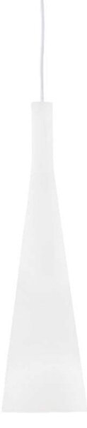 Ideal Lux Milk SP1 lampadario moderno in vetro bianco soffiato e acidato E27 60W