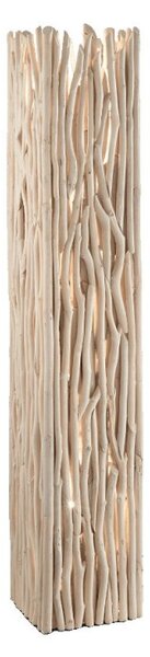 Ideal Lux Driftwood PT2 lampada da terra in legno naturale E27 60W
