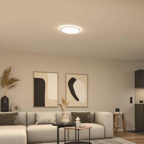 Paulmann Pannello LED Atria Shine Ø40 cm bianco IP20 3000 K, Bianco / Opale, Studio / Ufficio, Plastica, Moderno