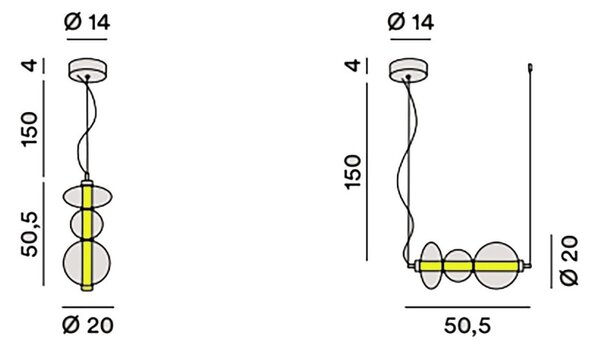 Lampadario perenz bubbles 8162 tr lc led 3000k 1920lm oro - Perenz