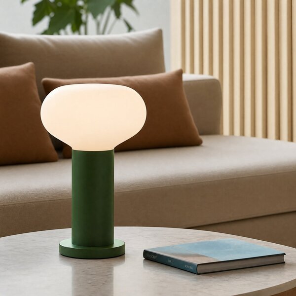 Lampade da tavolo ALDEX, Flo, Verde, Soggiorno, Metallo, Design