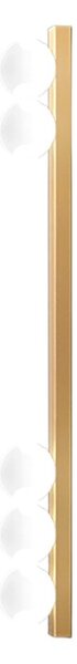 Applique perenz snooky 8482 or g9 led metallo oro opaco sfera vetro soffiato bianco - Perenz
