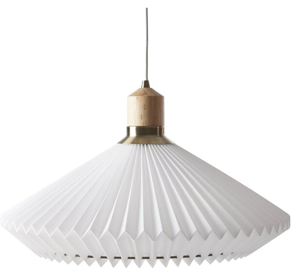 Lampada a sospensione Halo Design Paris Ø40 con paralume plissettato