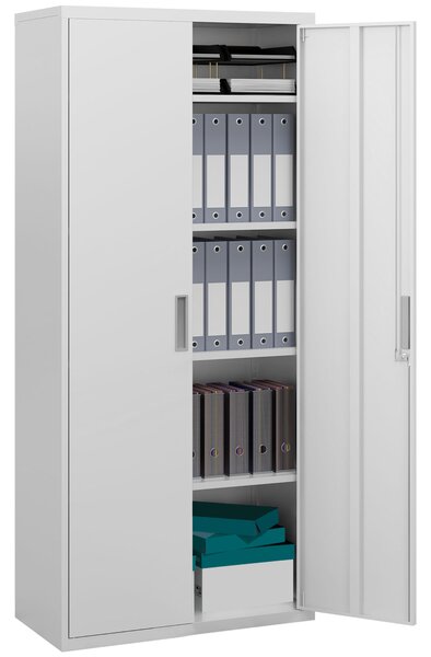 Appendiabiti Stile Industriale Con Ripiani - In Acciaio E Legno Per Ingresso O Camera