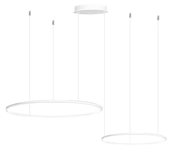 Lampadario moderno gea luce erika s2d led alluminio silicone lampada sospensione - Gea Luce