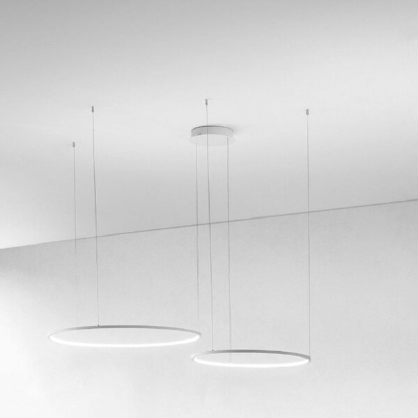 Lampadario moderno gea luce erika s2d led alluminio silicone lampada sospensione - Gea Luce