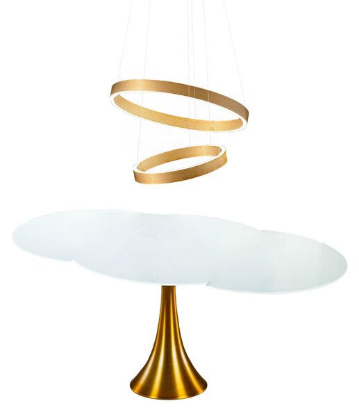 Lampadario led gea luce criseide s2p o 5300lm alluminio sospensione classica moderna - Gea Luce