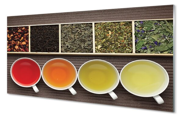 Pannello paraschizzi cucina Tè alle erbe 125x50 cm