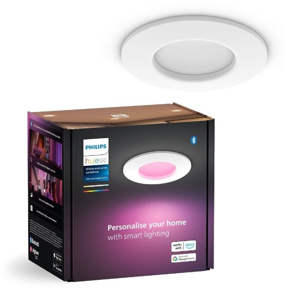 Philips - LED RGBW Lampada da bagno dimmerabile Hue SLIM LED/8,3W/230V IP44