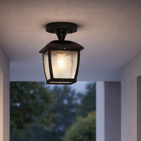 Plafoniera classica nera IP44 - Leuven