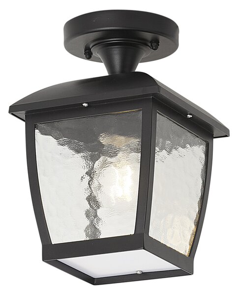 Plafoniera classica nera IP44 - Leuven