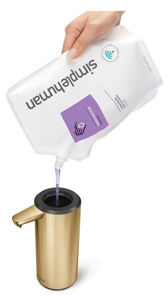 Dispenser per sapone automatico oro lucido in acciaio 266 ml – simplehuman