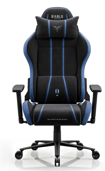 Sedia gaming in tessuto nero-blu Diablo X-One 2.0 Night Blue King