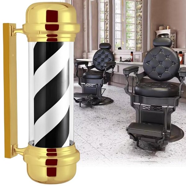 Plafon colonna lampada LED barbershop insegna pubblicitaria salone 68cm