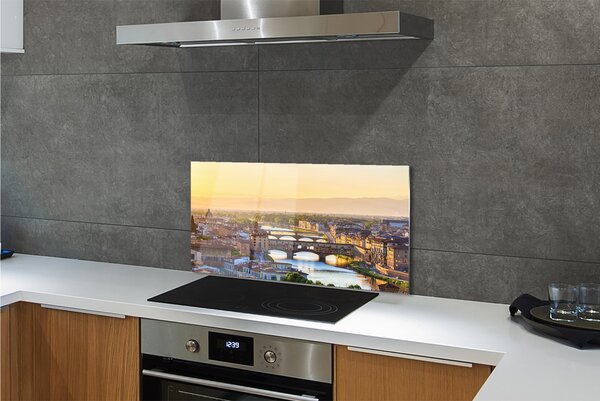Rivestimento parete cucina Italia Panorama di alba 100x50 cm