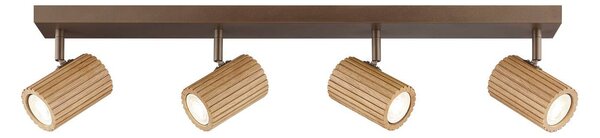 Brilliant Plafoniera soffitto Lakewood, dimmerabile, Legno chiaro, Soggiorno / Sala da pranzo, Legno, Moderno, Plafoniera